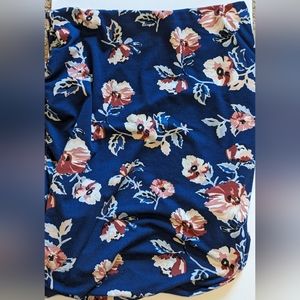 French Grey Brushed Knit Skirt M